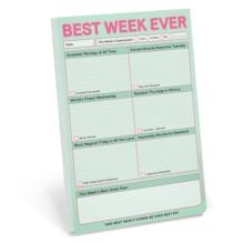 Knock Knock Best Week Ever Pad (Pastel Version)