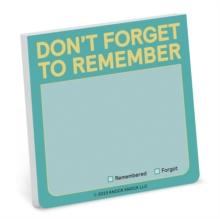 Knock Knock Don't Forget to Remember Sticky Note (Pastel)