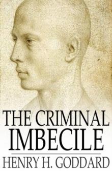 The Criminal Imbecile : An Analysis of Three Remarkable Murder Cases