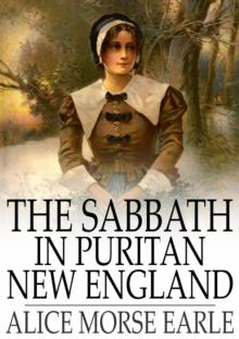 The Sabbath in Puritan New England