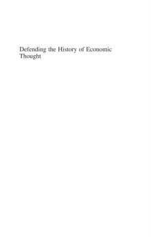 Defending the History of Economic Thought