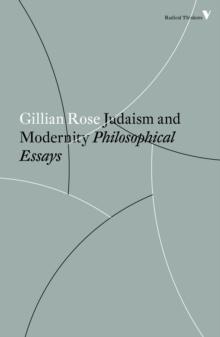 Judaism and Modernity : Philosophical Essays