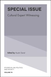 Special Issue : Cultural Expert Witnessing