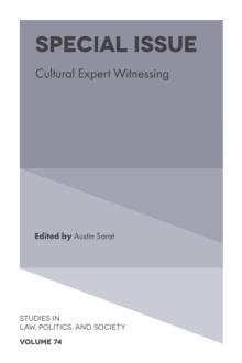 Special Issue : Cultural Expert Witnessing