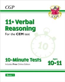 11+ CEM 10-Minute Tests: Verbal Reasoning - Ages 10-11 Book 1 (with Online Edition)