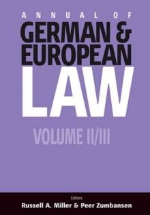 Annual of German and European Law : Volume II and III