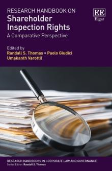 Research Handbook on Shareholder Inspection Rights : A Comparative Perspective