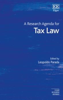 Research Agenda for Tax Law