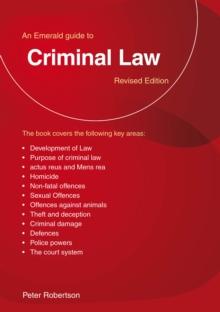 An Emerald Guide To Criminal Law : Revised Edition