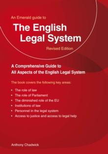 A Guide To The English Legal System : New Edition - 2023