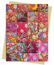 Floral Patchwork Quilt Greeting Card Pack : Pack of 6