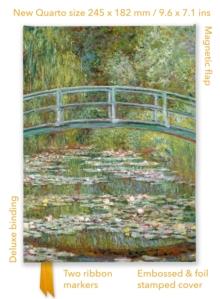 Claude Monet: Bridge over a Pond of Water Lilies (Foiled Quarto Journal)