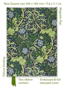 William Morris: Seaweed (Foiled Quarto Journal)