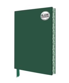 Racing Green Blank Artisan Notebook (Flame Tree Journals)