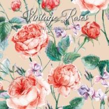 Vintage Roses 2025 Square Wall Calendar