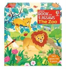 Usborne Book and 3 Jigsaws: The Zoo