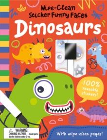 Wipe-Clean Sticker Funny Faces Dinosaurs