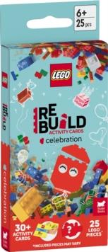 LEGO  Books: ReBuild Activity Cards: Celebration (with over 30 activity cards and 25 LEGO elements)