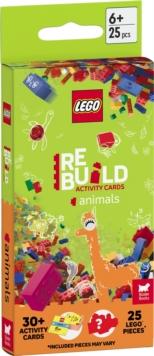 LEGO Books: ReBuild Activity Cards: Animals (with over 30 activity cards and 25 LEGO elements)