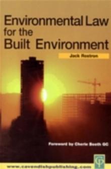 Environmental Law for The Built Environment