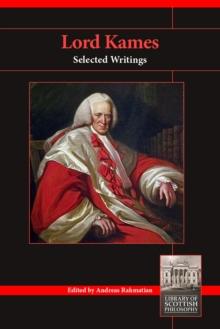 Lord Kames : Selected Writings