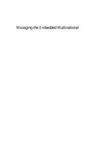 Managing the Embedded Multinational