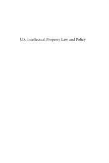 US Intellectual Property Law and Policy