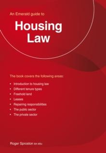 Housing Law : An Emerald Guide