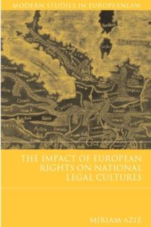 The Impact of European Rights on National Legal Cultures