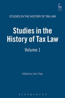 Studies in the History of Tax Law, Volume 1