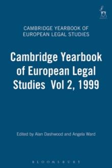 Cambridge Yearbook of European Legal Studies  Vol 2, 1999