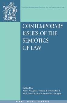 Contemporary Issues of the Semiotics of Law