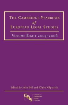 Cambridge Yearbook of European Legal Studies, Vol 8, 2005-2006