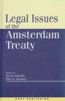 Legal Issues of the Amsterdam Treaty