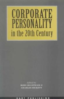 Corporate Personality in the 20th Century