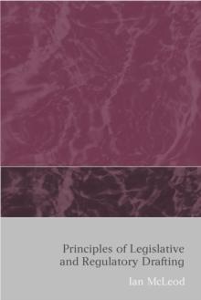 Principles of Legislative and Regulatory Drafting