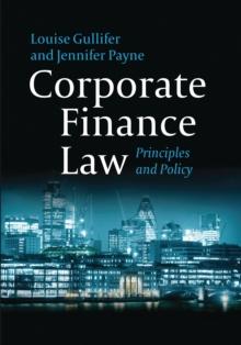 Corporate Finance Law : Principles and Policy