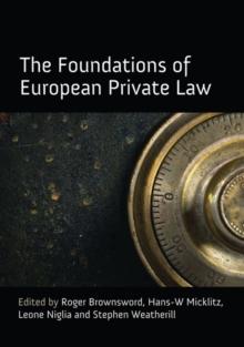 The Foundations of European Private Law