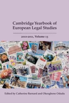 Cambridge Yearbook of European Legal Studies, Vol 13, 2010-2011