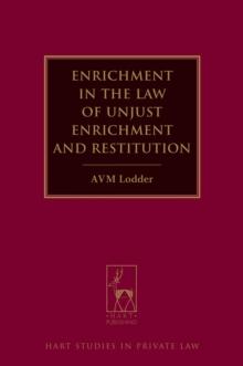 Enrichment in the Law of Unjust Enrichment and Restitution