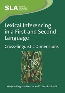 Lexical Inferencing in a First and Second Language : Cross-linguistic Dimensions