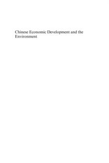 Chinese Economic Development and the Environment