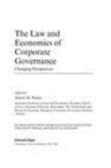 Law and Economics of Corporate Governance : Changing Perspectives