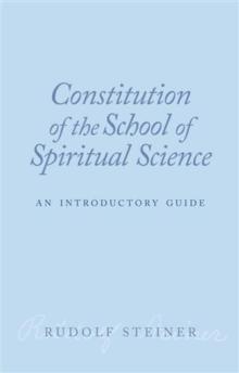 Constitution of the School of Spiritual Science