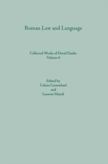 Roman Law and Language