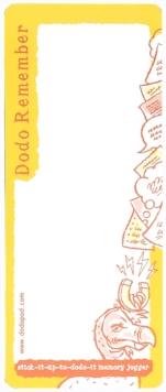 Dodo Remember Magnetic Notes and Lists Pad : Stick-it-Up-to-Dodo-it Memory Jogger