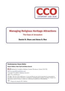 Managing Religious Heritage Attractions: The Case of Jerusalem