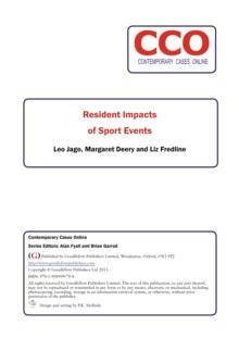 Resident Impacts of Sport Events