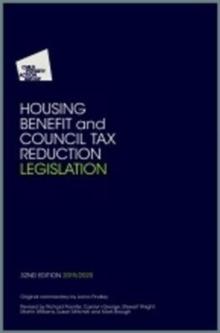 Housing Benefit and Council Tax Reduction Legislation : 2019/20