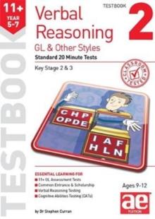 11+ Verbal Reasoning Year 5-7 GL & Other Styles Testbook 2 : Standard 20 Minute Tests